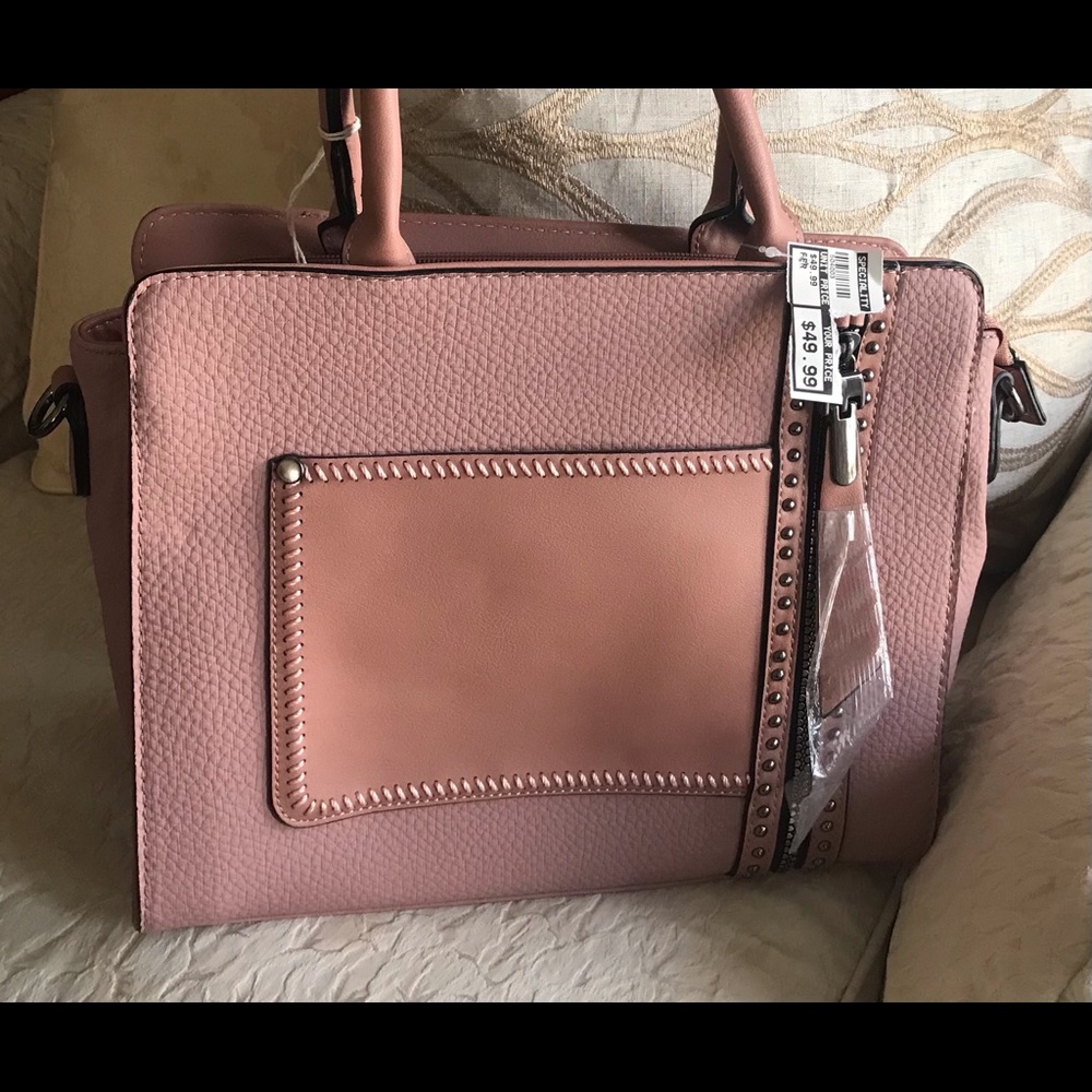 Pink womens handbag.